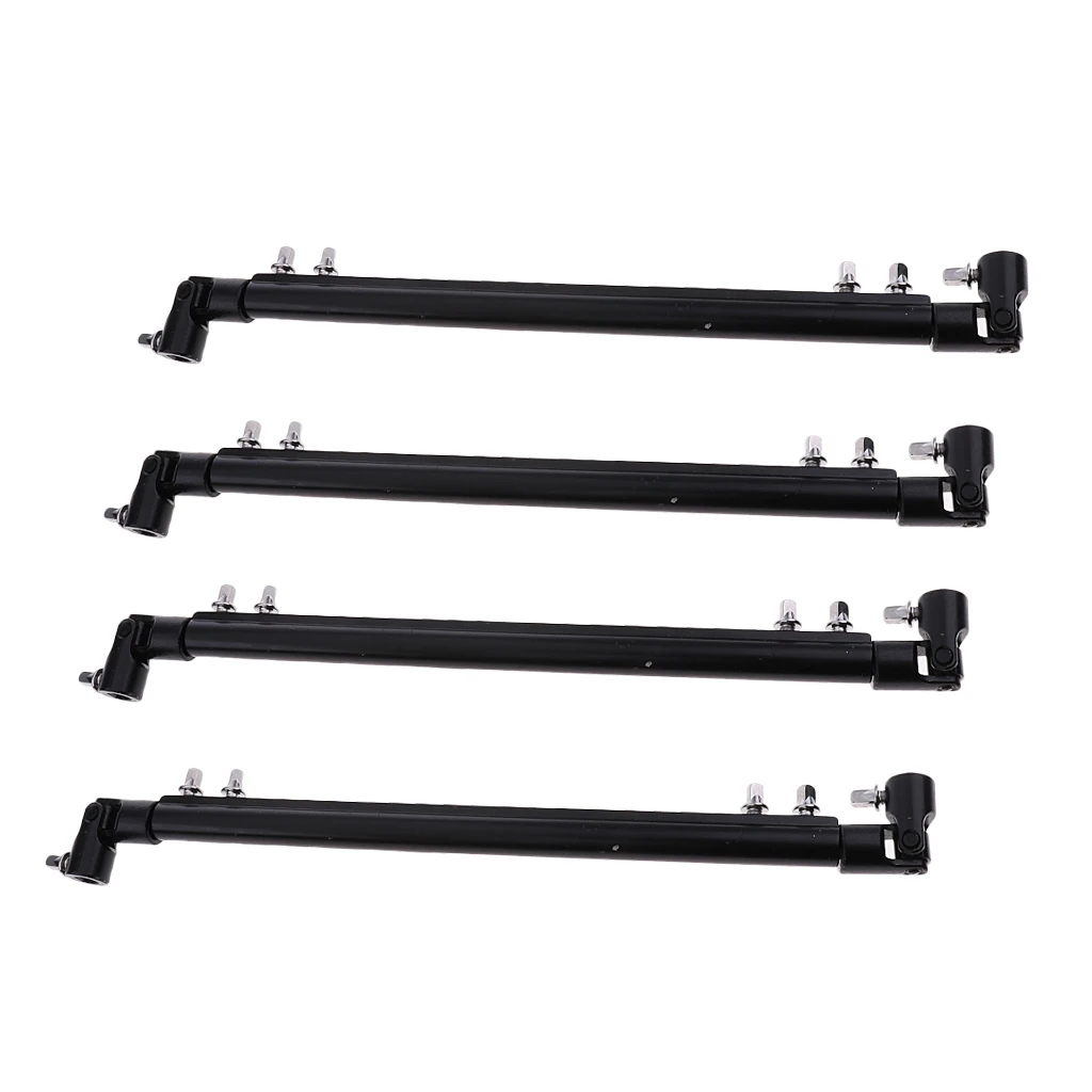 4pcs Double Bass Kick Drum Pedal Link Linkage Connecting Bar Driveshaft Rod Drum Percussion Instruments Replacement Parts Access