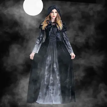 

Vampire Cos Vlad Cosplay Costume Black Night Knight Cos Halloween Stage Woman New Fashion Fit Figure Costume Drop Ship