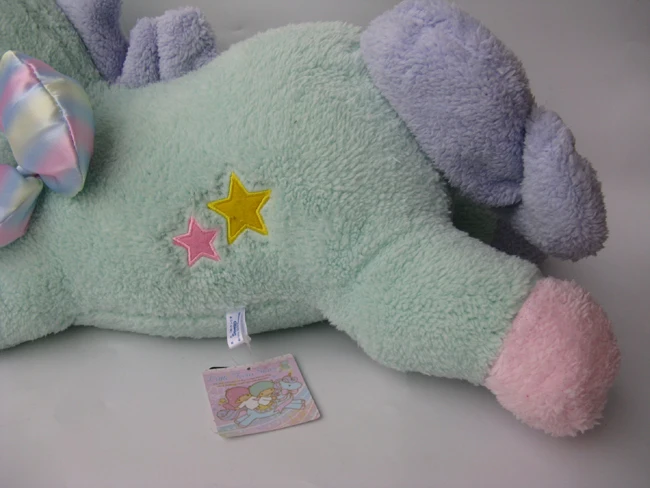 Sanrio звездочки Twin звезды синий единорог наполненный плюш кукла 2" большие подушка подушка
