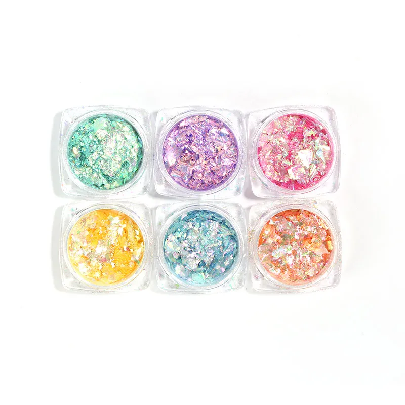 

8929 New nail holo glitter powder chrome nail acrylic powder for dipping