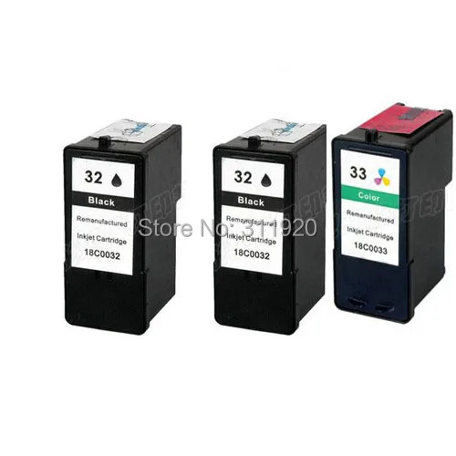 3Pk for Lexmark 32 33 Ink Cartridge for Lexmark X5270 X5470 X7170 X7350