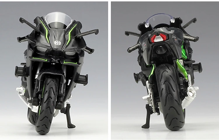 Maisto 1:18 KAWASAKI NINJA H2 R черный литой Сплав модель мотоцикла игрушка для детей подарок на день рождения Коллекция игрушек