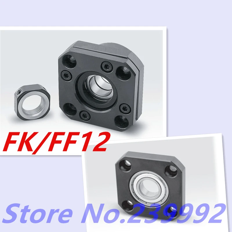 

FK12 FF12 Set : 1 pc of FK12 and 1 pc FF12 end support for SFU1605 SFU1610 SFU1604 ball screw support CNC parts