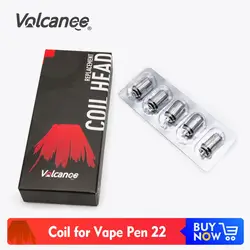 Volcanee 0.3ohm Замена спираль для электронных сигарет ручки 22 катушек Q Stick Pro распылитель форсунки электронная сигарета Головка Катушки 5 шт./упак