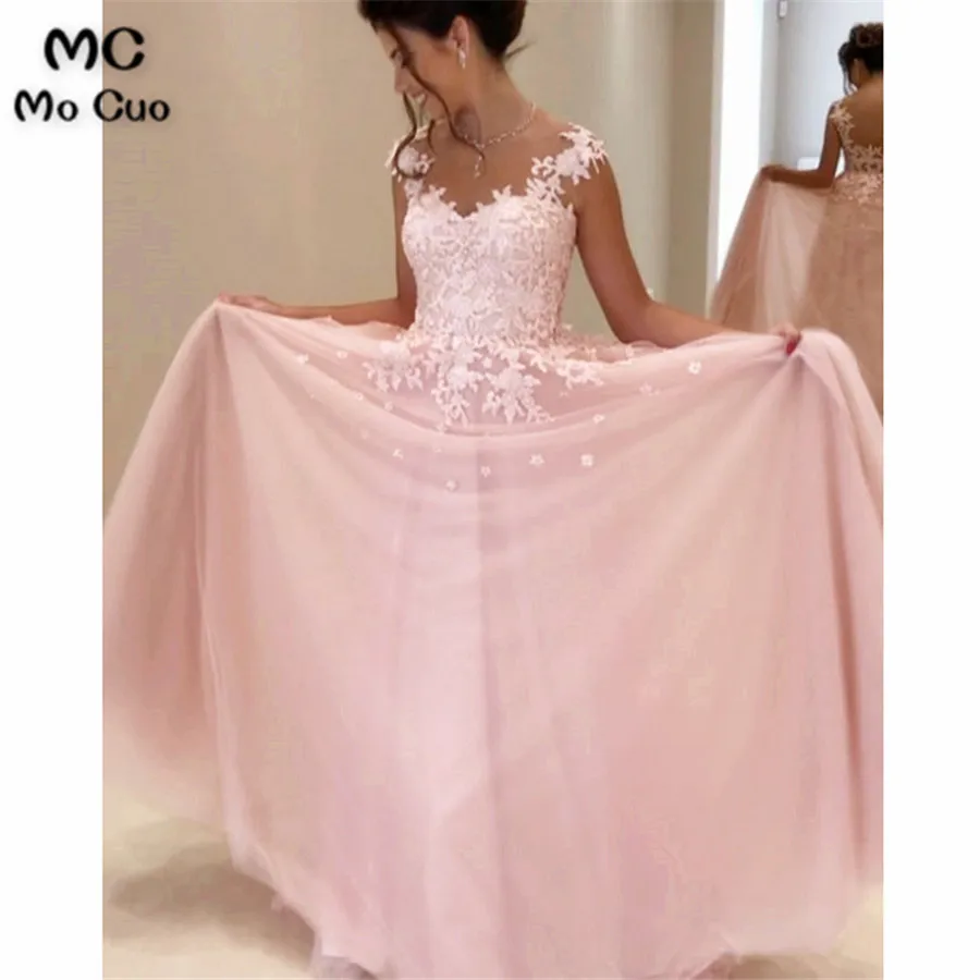 Плюшевые розовые 2018 удивительные evenin платья длинный халат de soiree vestidos fiesta