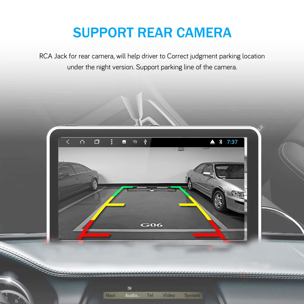 Excellent BONROAD 2Din  Android 8.1 RAM 2G Car Multimedia Player For Honda CR-V Radio GPS Navigation Player Video Stereo RDS FM WIFI 4