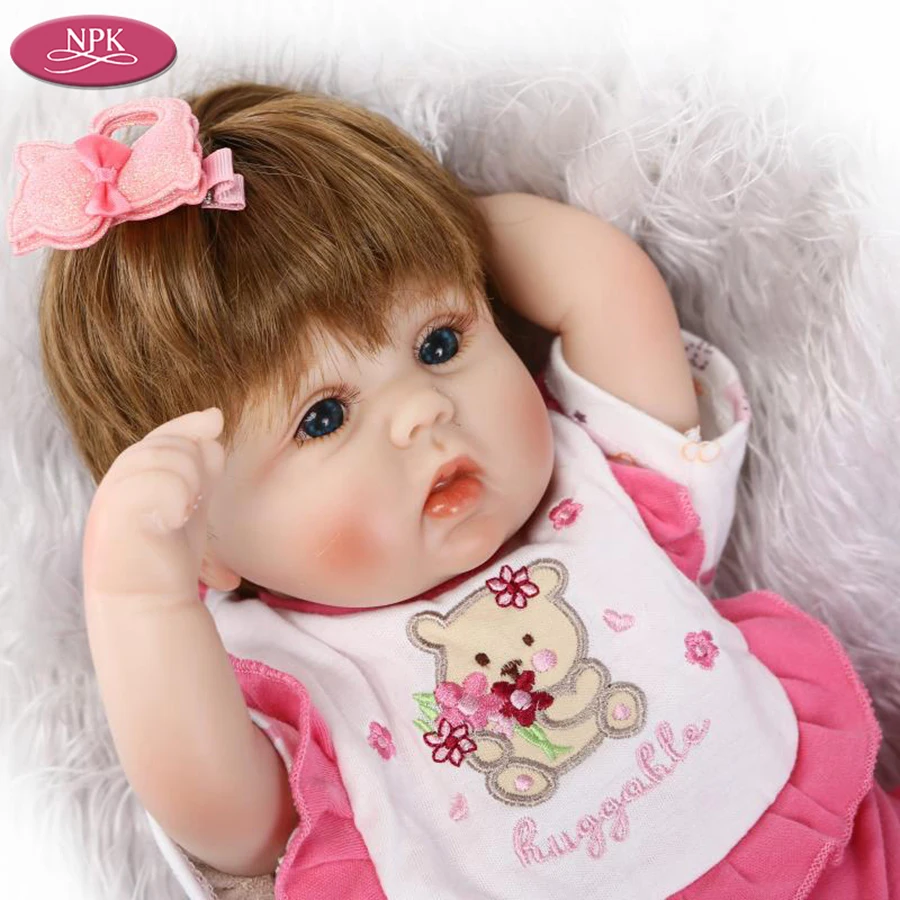  NPK 40CM Silicone Reborn Baby Doll Fashion Kids Playmate Gift For Girls 16 inches Baby Alive Soft Toys Dolls Bebe Reborn Boneca (1)