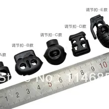 Пластиковая кнопка противоскользящая веревка Регулировка различных стилей для паракордового браслета 100 шт./лот