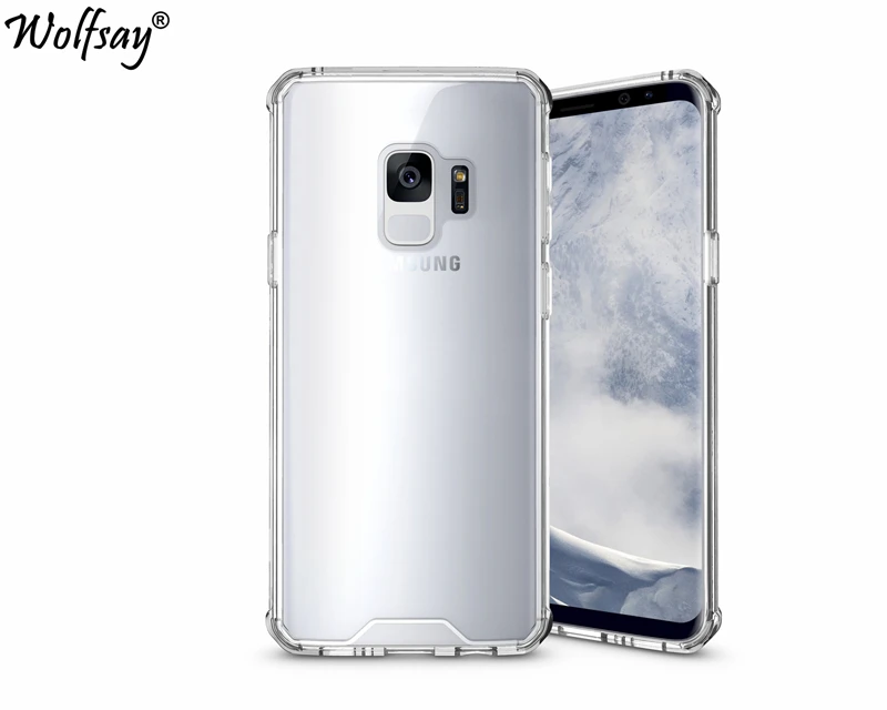 

For Cover Samsung Galaxy S9 Case Shockproof TPU + Transparent PC Phone Case For Samsung Galaxy S9 2018 Case for samsung s9