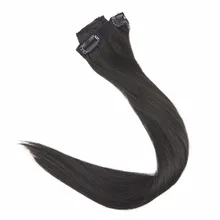 Full Shine Clip In Human Hair Extensions Remy Hair Clip Off Black Color#1B 9 Pieces 120g 100% Remy Human Hair Clip on Hair Weave