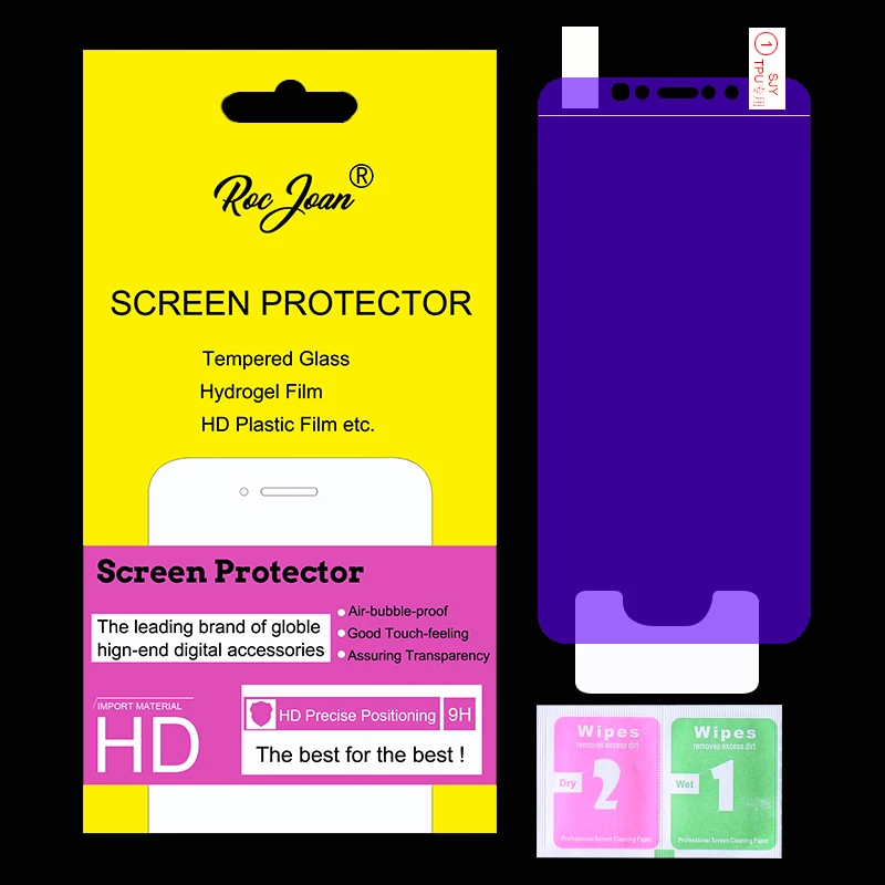 

Full Cover Blue Light Soft Hydrogel Film For IPhone XS Max XR 6 6s Plus / 7 8 Plus / X 10 Screen Protector Protective Film
