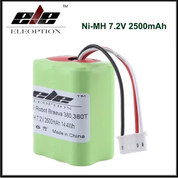 

New Eleoption 2.5Ah 2500mAh Ni-MH 7.2V Rechargeable Battery for iRobot Roomba Braava 380 380T 7.2Volt
