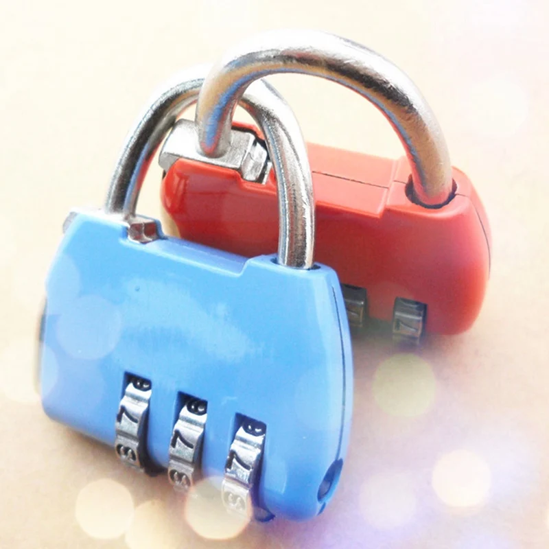 3 значный циферблат комбинированный замок с кодом и номером навесной для багажа