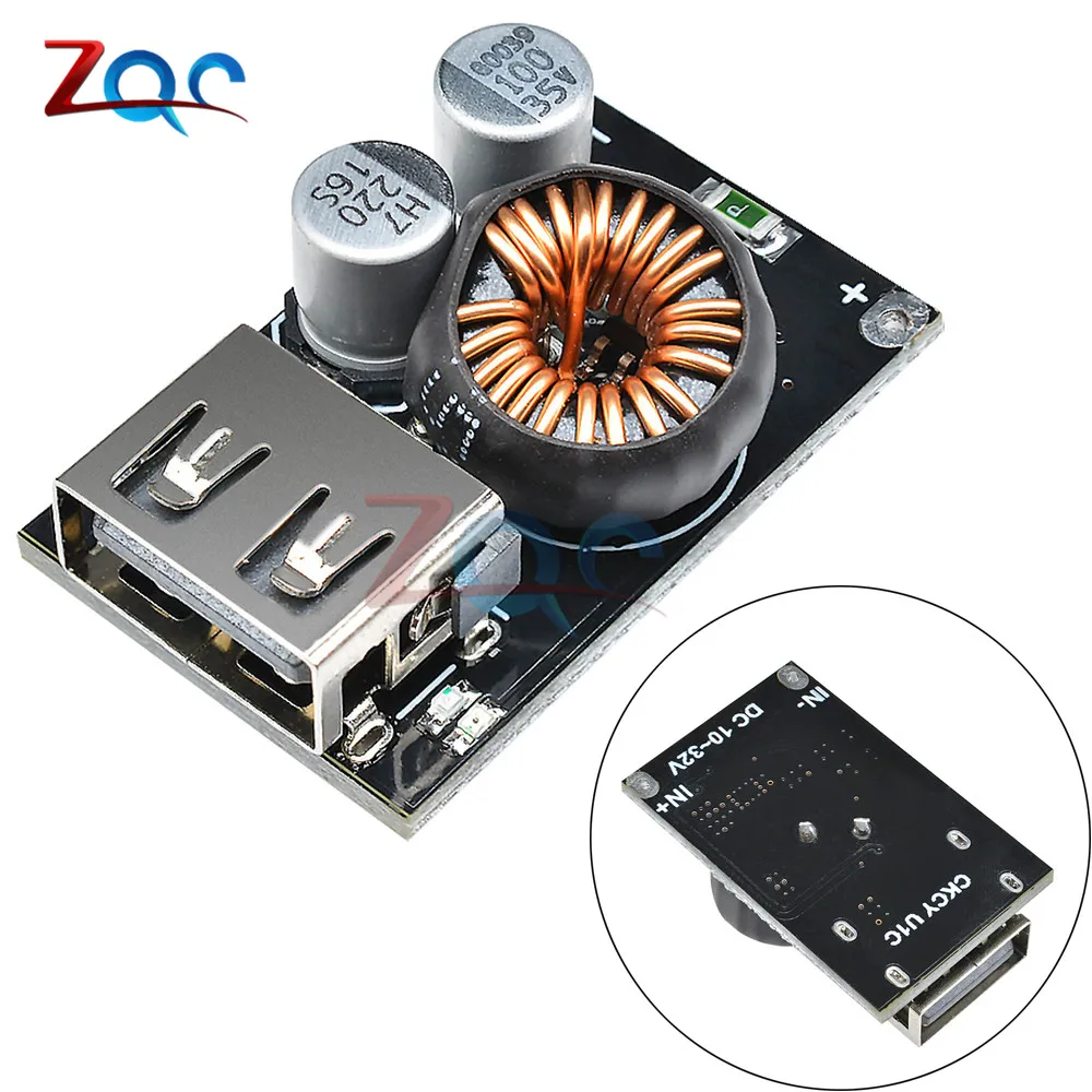 

QC3.0 QC2.0 BC1.2 FCP AFC Fast Quick Car Charger DC-DC Step Down Buck Converter Power Transformer Supply Board Module for Phone