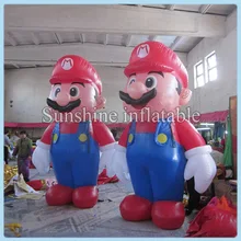 10ft гигантские надувные """супер марио""" надувные Марио на Рождество вечерние украшения индивидуальные надувные мультфильм