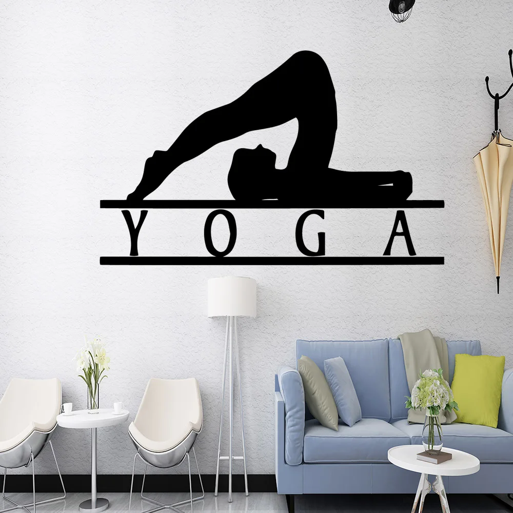 

Fashionable yoga Home Decor Vinyl Wall Stickers For Kids Room Decor Living Room Mural Decoration Wall Decal muursticker