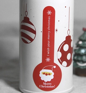 

Free shipping Santa Claus long lollipop push cake sealing paster gift packing sticker package stickers party supply decoration