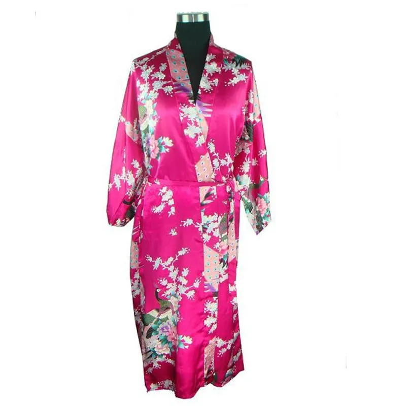 Женский халат кимоно из шелка и вискозы размеры S M L XL XXL XXXL|rayon robes|robe kimonobath gown |