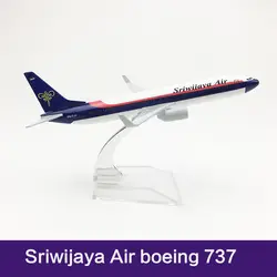 16 см Sriwijaya Air Airlines модель самолета Boeing 737 металл литья под давлением авиационная модель B737 Airways модель самолета масштаб игрушки 1:400
