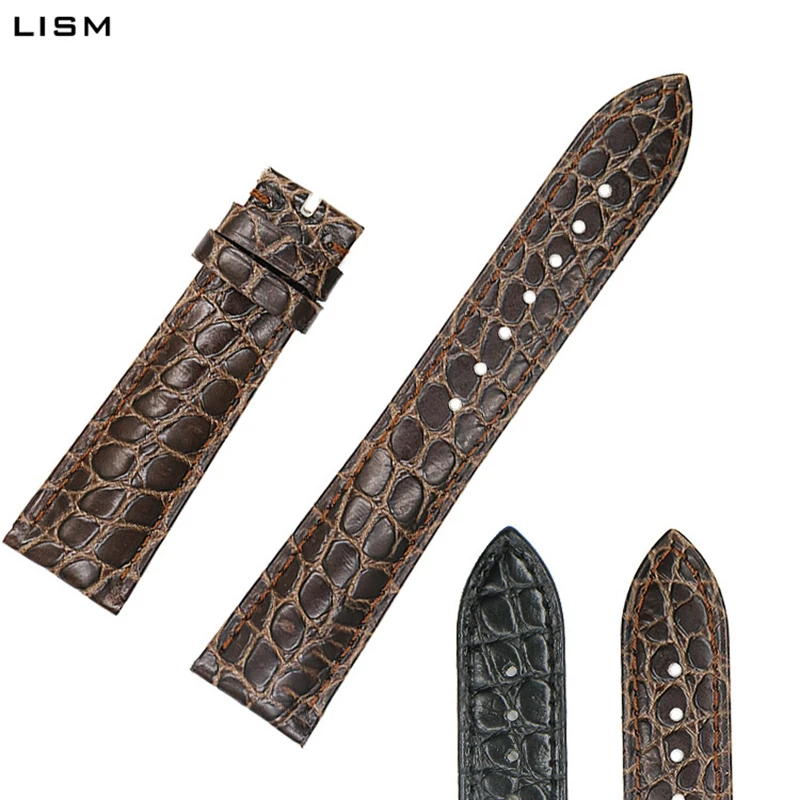 

2018 Fashion watch strap leather Alligator Grain watch band Popular men women unisex watchband Replacement correa reloj