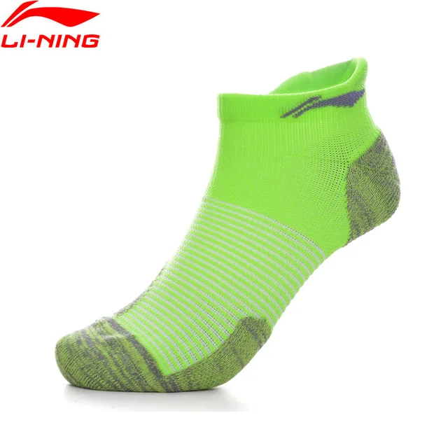 Li-Ning унисекс беговые серии спортивные носки 53.9% полиэстер 37.1% чинлон 9% спандекс подкладка спортивные носки AWSP032 NWM444