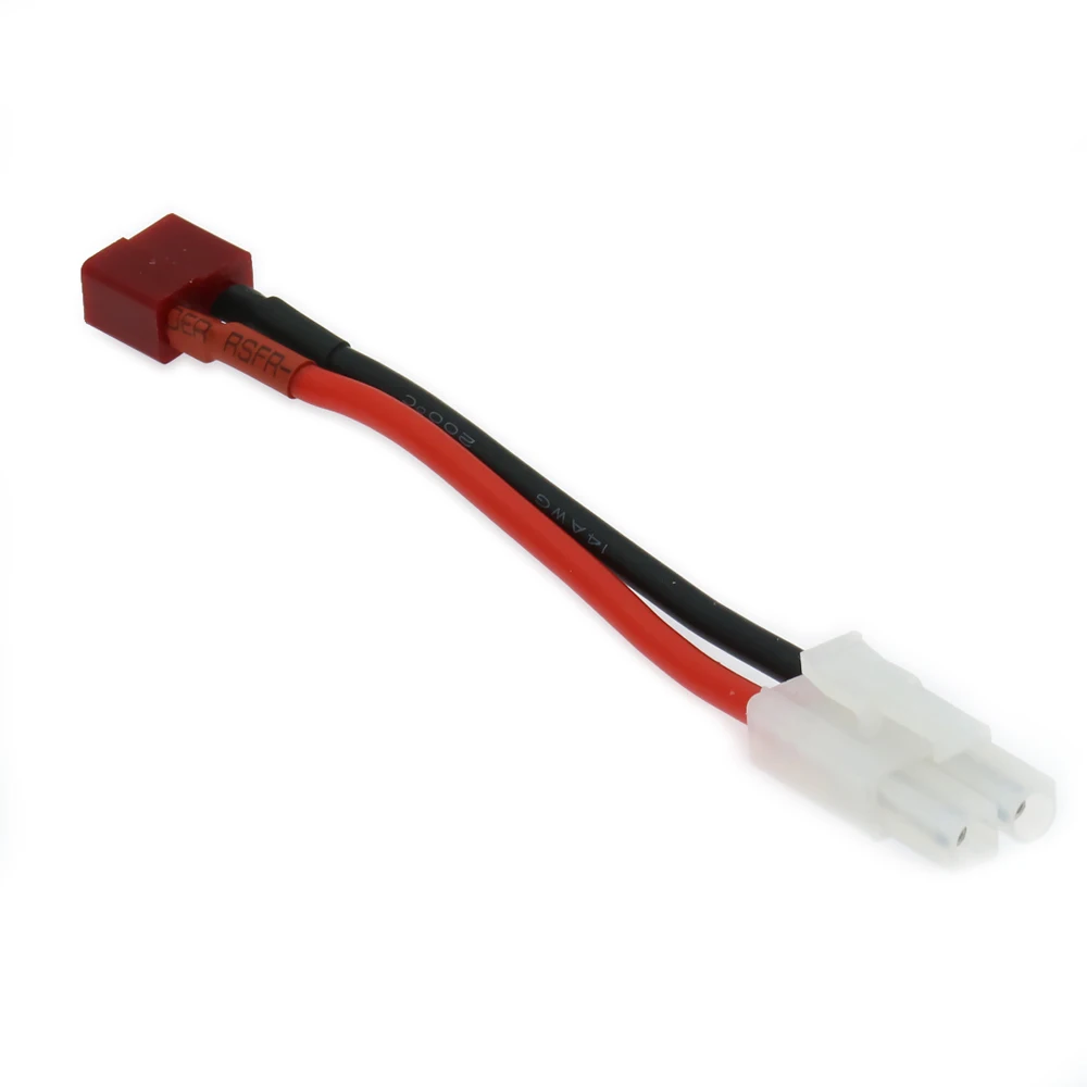 1x80 мм штекер Tamiya и гнездо T образный разъем (в стиле Дина) силиконовый кабель 14awg