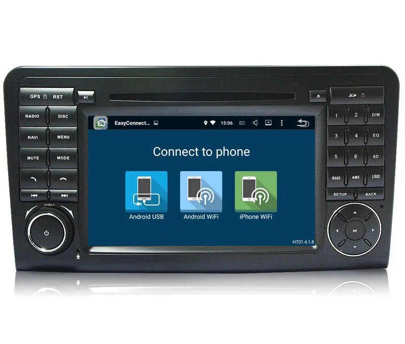 " HD 1024x600 Android 7.1 dvd-плеер автомобиля для Mercedes-Benz GL ml класса W164 ML300 ML320 ML350 ML450 ML500 Quad Core Радио GPS