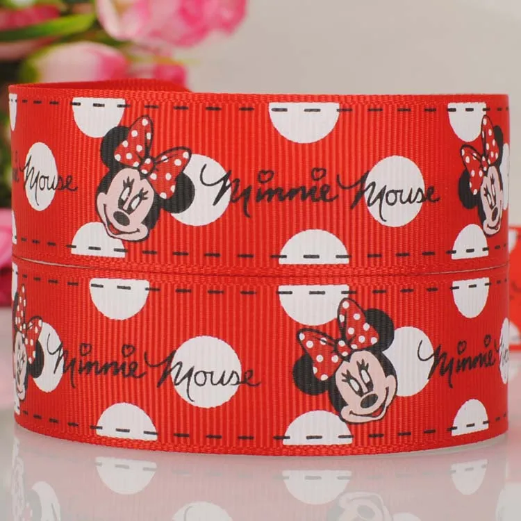 

10 yards 1 "25mm beautiful the red cartoon character ribbon grosgrain cartoon ribbon tape, DIY ployester ribbon