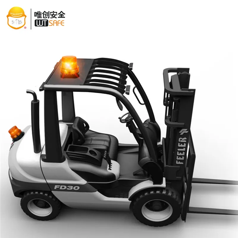10-110V Forklift Warning Light 6W IP65 Waterproof Amber Strobe Beacon Light with 4 Flicker Modes Long Life Over 30000 Hours 10-110V Forklift Warning Light 6W IP65 Waterproof Amber Strobe Beacon Light with 4 Flicker Modes Long Life Over 30000 Hours