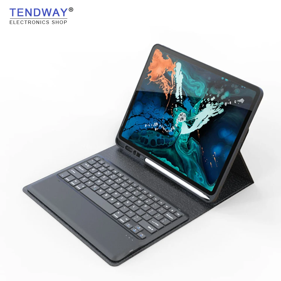 

Tendway for Apple iPad Pro 10.5/9.7 Keyboard Case Bluetooth Silicone Top Flip Case Wireless Tablet Cover with Stylus Pen