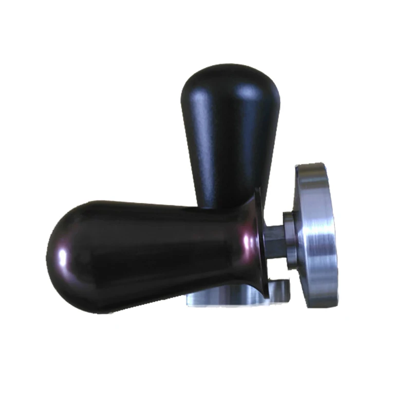 

304# stainless steel 58mm flat Calibrated Pressure Tamper Coffee And Espresso Elastic Powder Compactor Coffee Powder Hammer