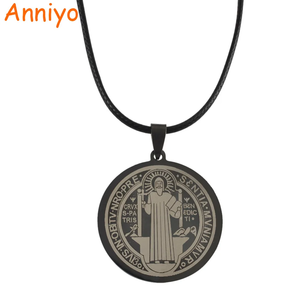 Римский патрон аннийо религиозная медаль Saint Benedict ожерелье для женщин badge VRSNSMV
