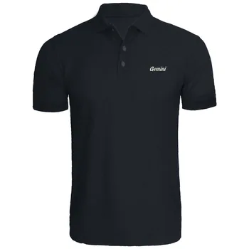 

Mens Gemini Facts Constellation Embroidery Embroidered Polo Shirts
