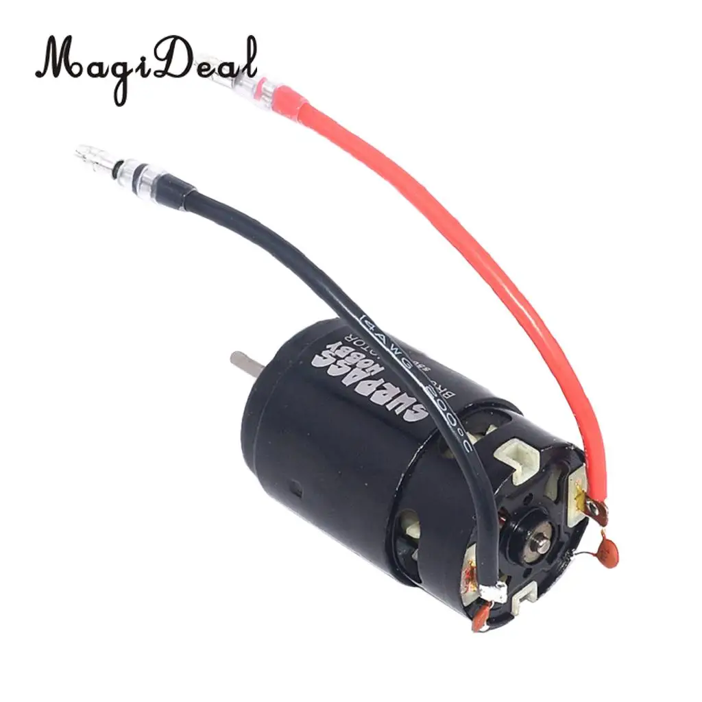 MagiDeal 550 Brushed Electric Motor with Fan for HSP HPI FS Kyosho Traxxas Yokomo WLtoys 1/10 RC Crawler Car