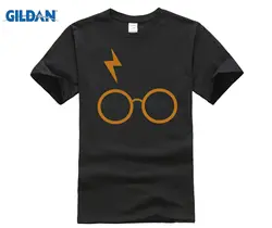 Летняя модная уличная футболка с короткими рукавами, футболка с принтом «Гарри» и «очки» (2)