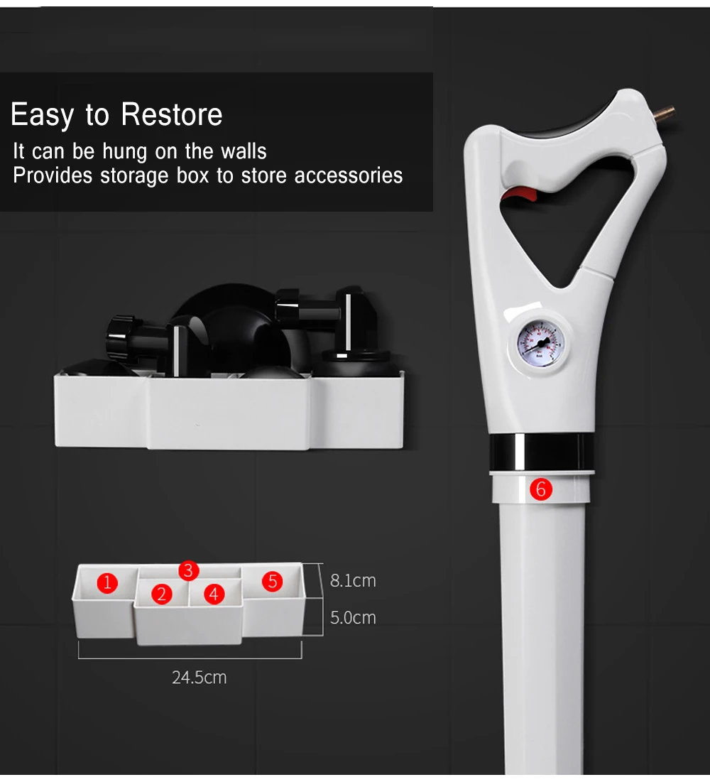 Household Toilet Sewer High Pressure Draft Dredger for Cleaning Use