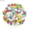 50pcs 2 Hole Cute Strawberry Cartoon Wood Buttons Home Sewing Scrapbooking Decor Clothing Card Making DIY 16x12mm 3