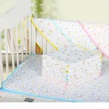 Подходит для многоразового использования, моющийся Водонепроницаемый коврик для младенцев с принтом мочи, пеленальный коврик, хлопок, синий, розовый, желтый, на выбор