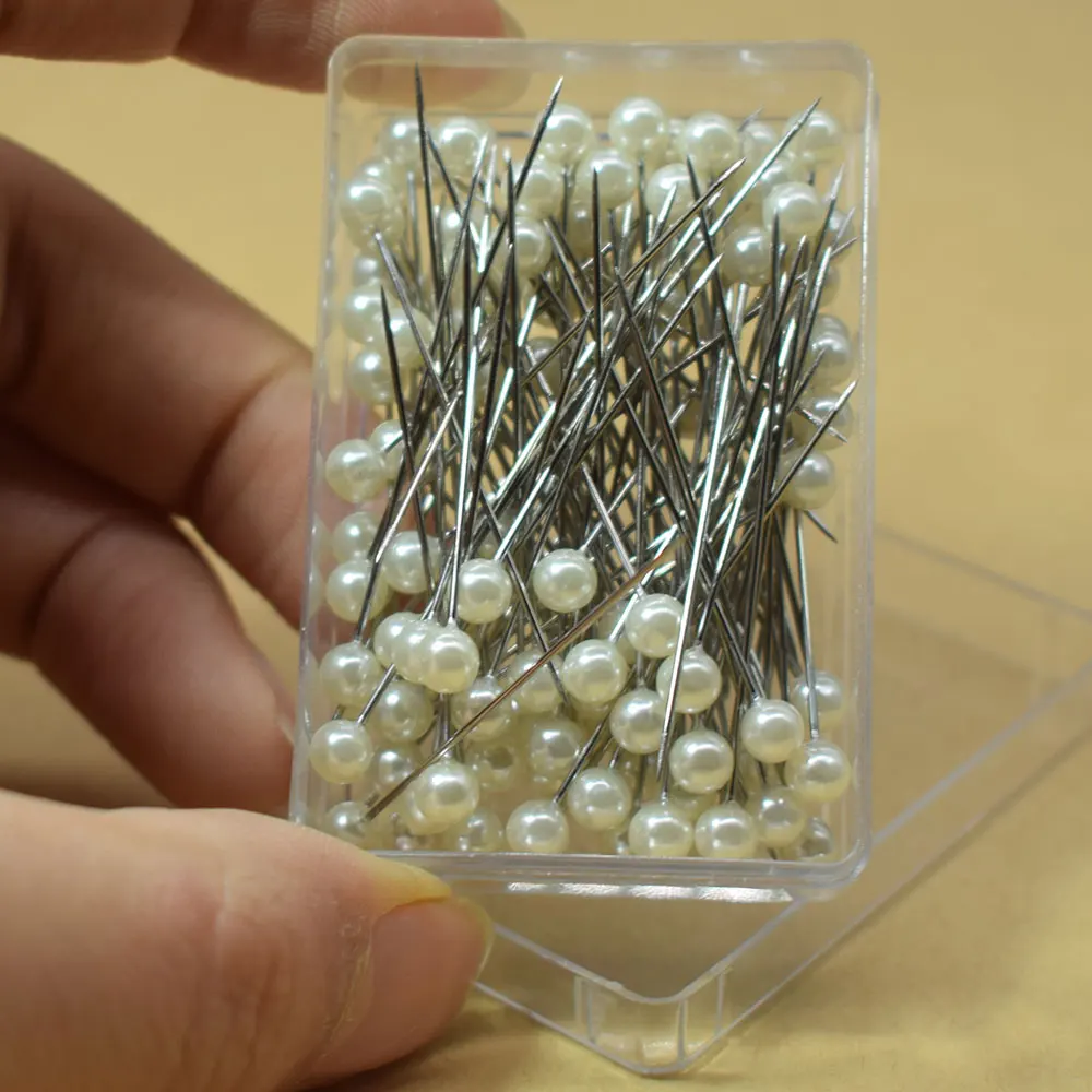 100 шт. круглые перламутровые головки для штифтов DIY инструмент шитья игл Швейные