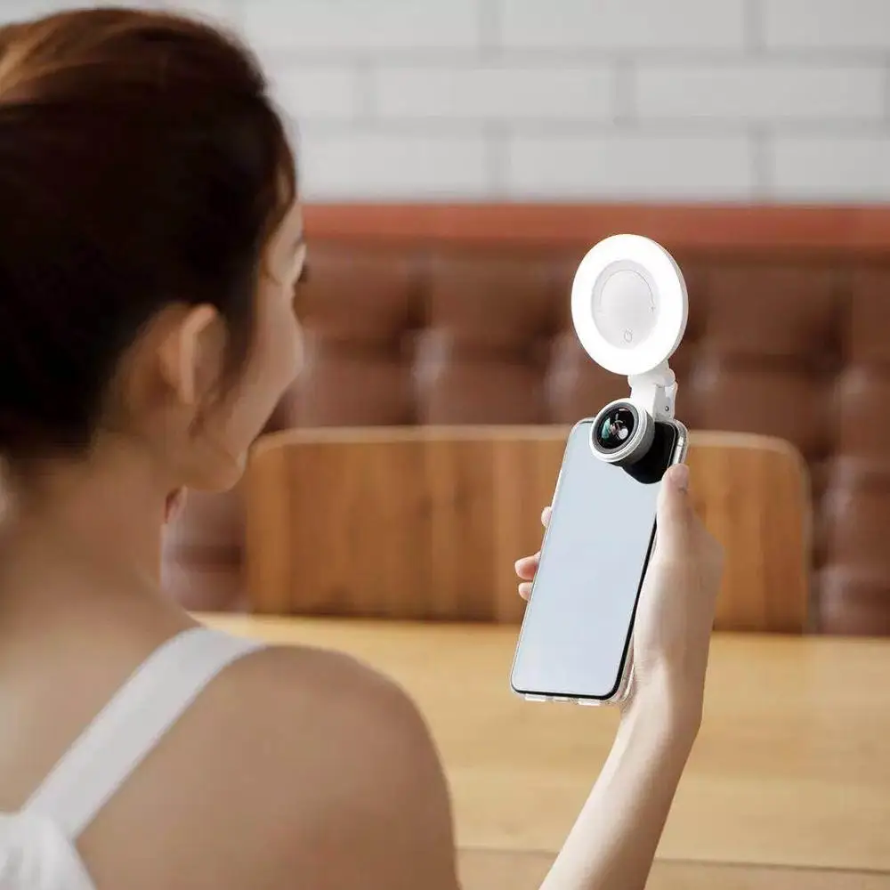 Xiaomi Wicue beauty Shot 120 ° супер широкоугольное кольцо подсветка светодиодный линзы для селфи многосекционный затемнение длительный срок службы батареи для девочки