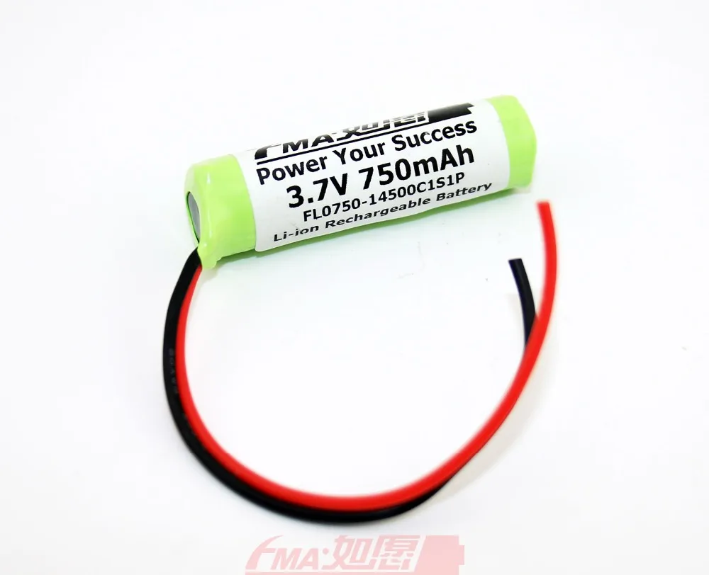 Литий-ионная аккумуляторная батарея 14500 3,7 V 750mAh для F9 DVR камеры ж/PCM внутри