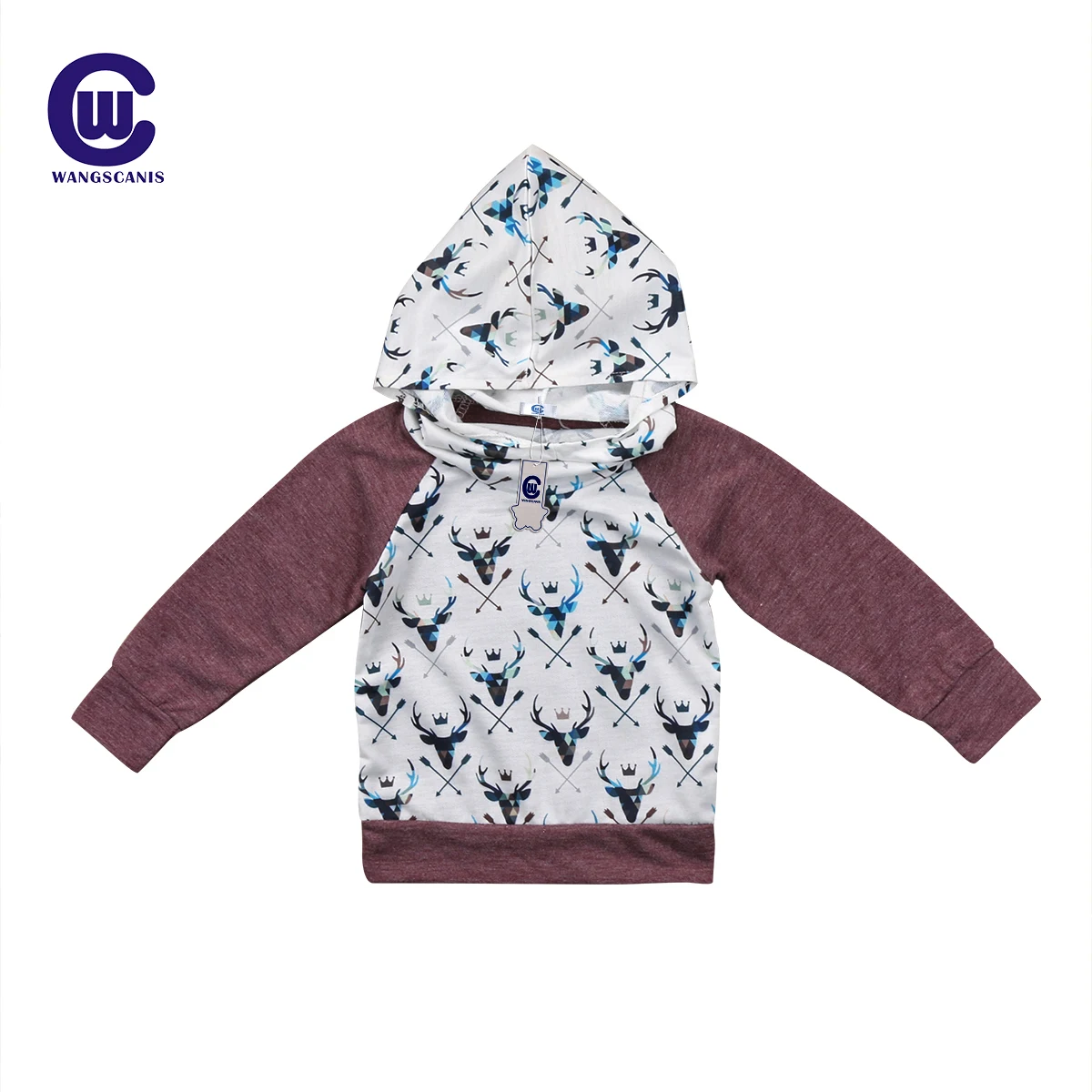 Kids Baby Girls Boys Deer Hoodies Sweatshirt Top Coat Winter Long