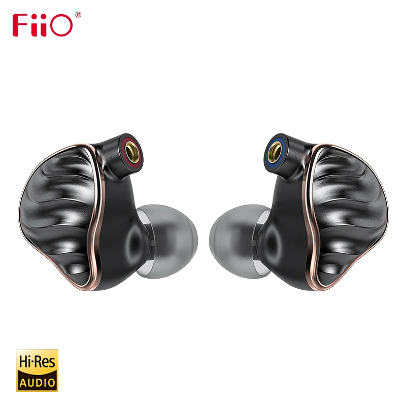 FiiO FH7 HiFi Audio Hi-Res Beryllium PVD 5Driver (4 Knowles BA + 1DD) Hybrid Earphone with MMCX Detachable Cable