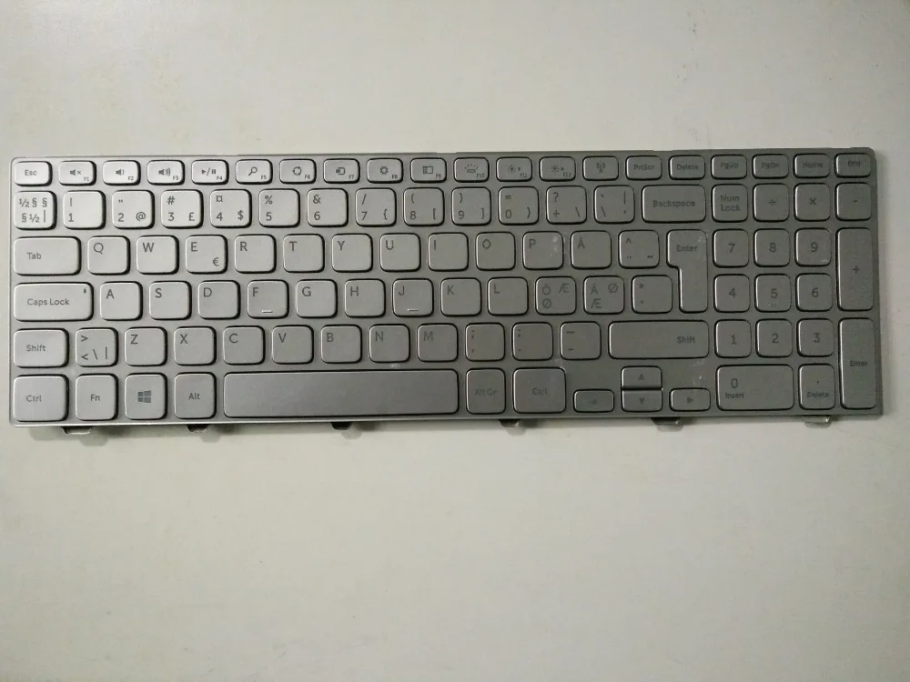 

News notebook laptop keyboard for Dell Inspiron 15 7537 7737 DM/DK/danish layout
