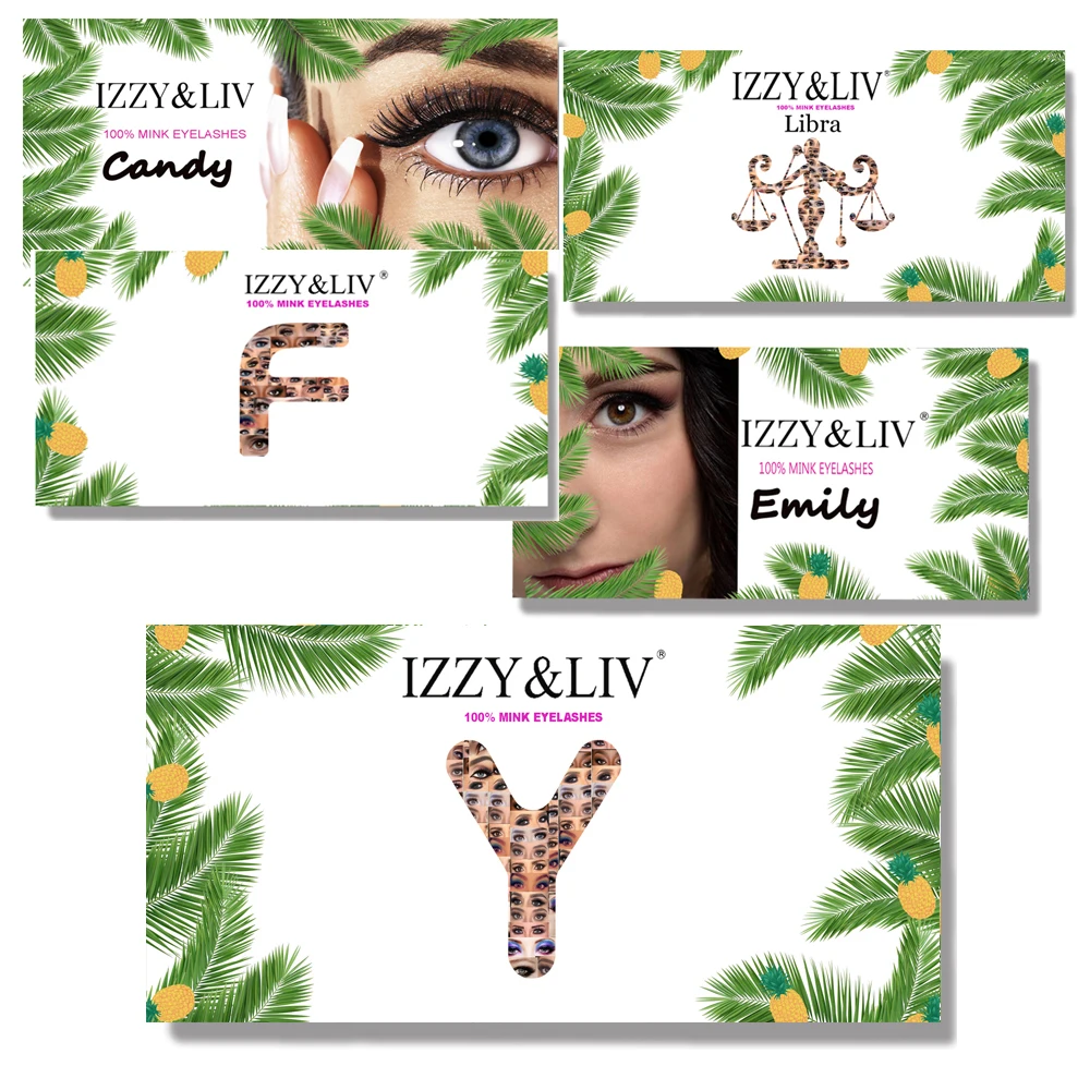 IZZY&ampLIV 100% Handmade Soft Long Dramatic Mink Eyelashes False Eyelash 5 Packs Thick Strip Lashes Daily Use | Красота и здоровье