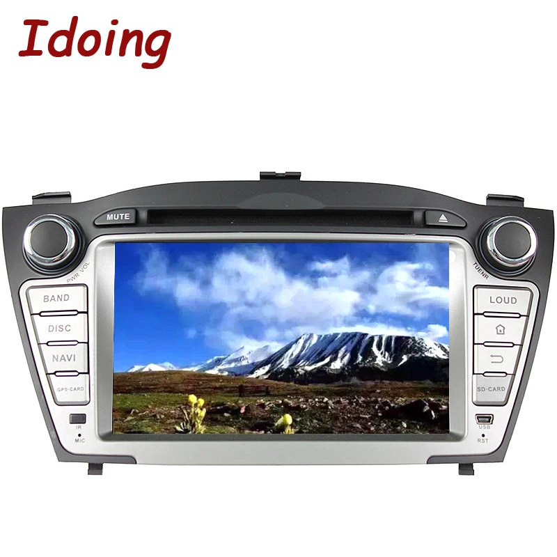 Автомобильный DVD плеер Idoing 2Din подходит для Hyundai Tucson/Ix35 GPS навигация 8 ядер 4 Гб + 32