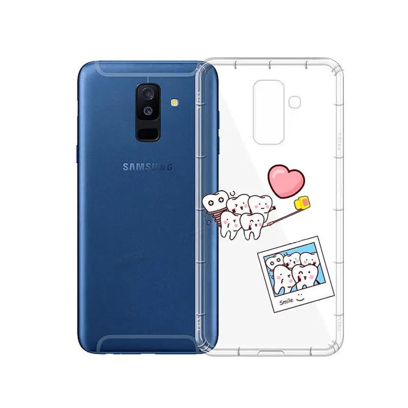 Уникальный Дизайн Kawaii Tooth Love Мягкие силиконовые ТПУ чехлы для телефонов Samsung 2016 2017