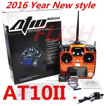 RadioLink AT10 II 2.4G 10CH Remote Control System Transmitter R10D Receiver Send The Voltage Feedback Module And Hanging Belt