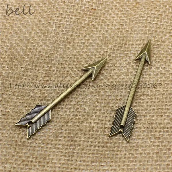 20 шт. винтажные подвески стрелы из цинкового сплава 11 х61 мм|pendants for jewelry making|arrow