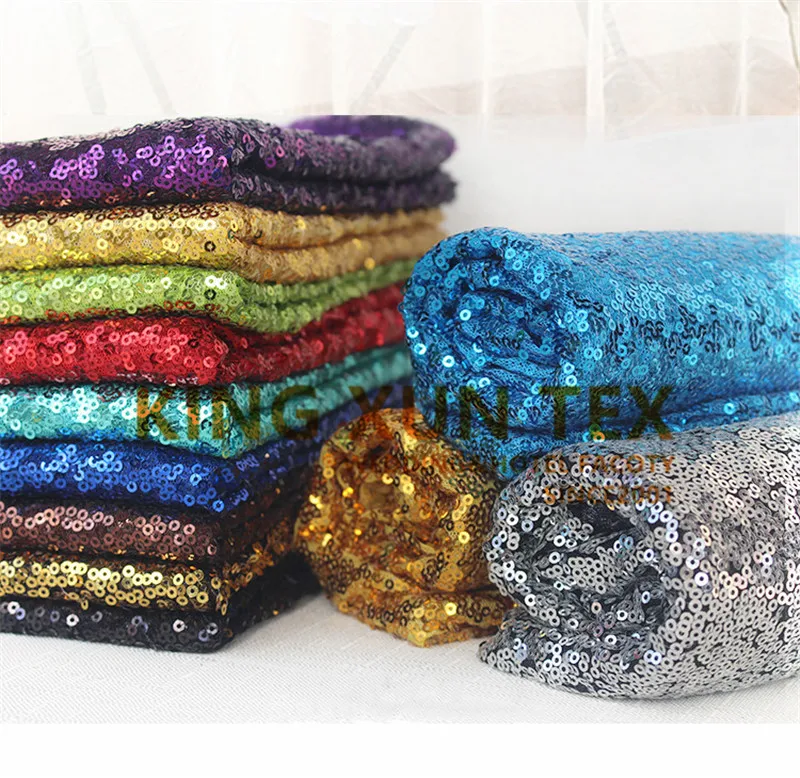 Cheap Price Sequin Fabric For Table Cloth Event Dress Wedding Decoration